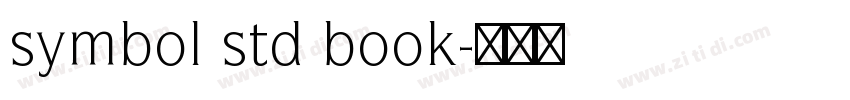 symbol std book字体转换